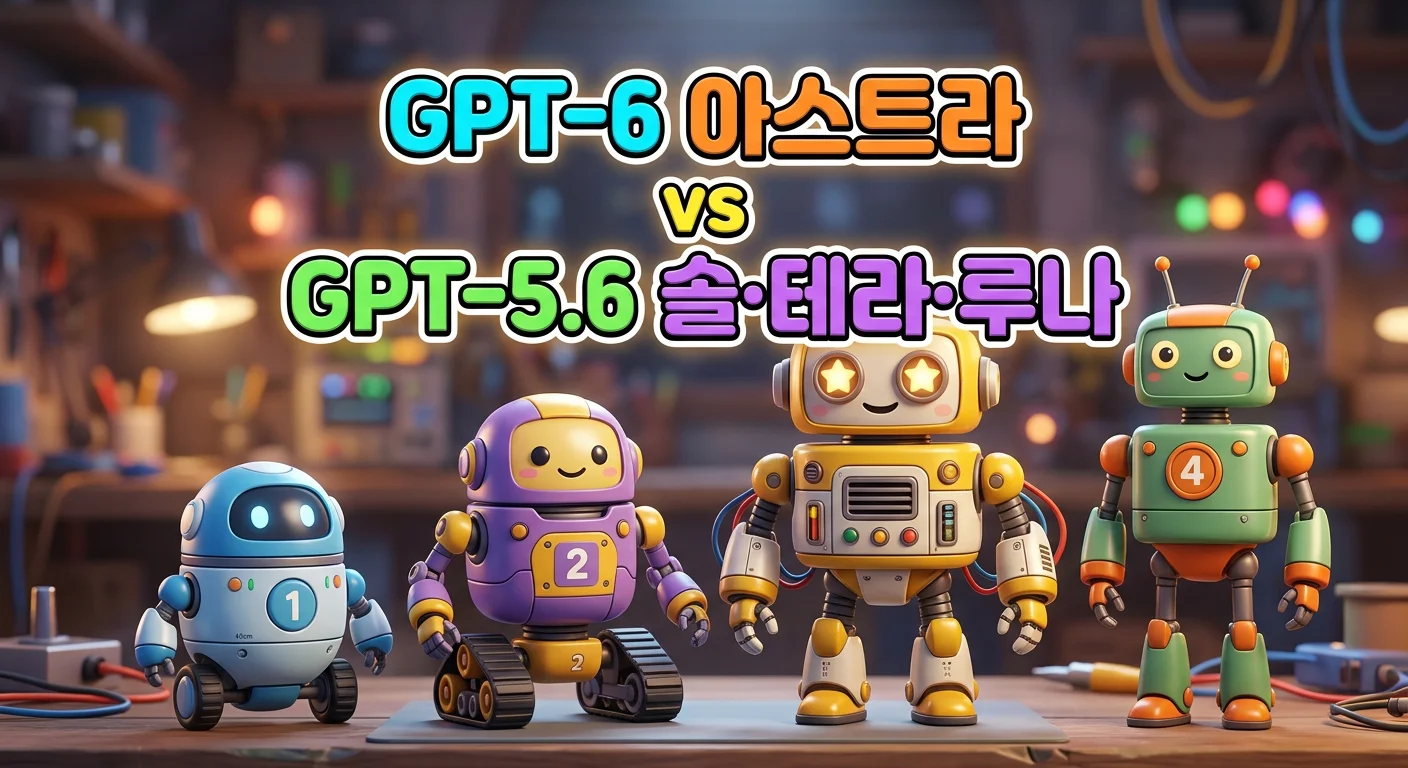 GPT-6 아스트라가 나왔는데, GPT-5.6 솔·테라·루나는 이제 뭘 쓰면 될까? — 4개 모델 가격·성능·용도